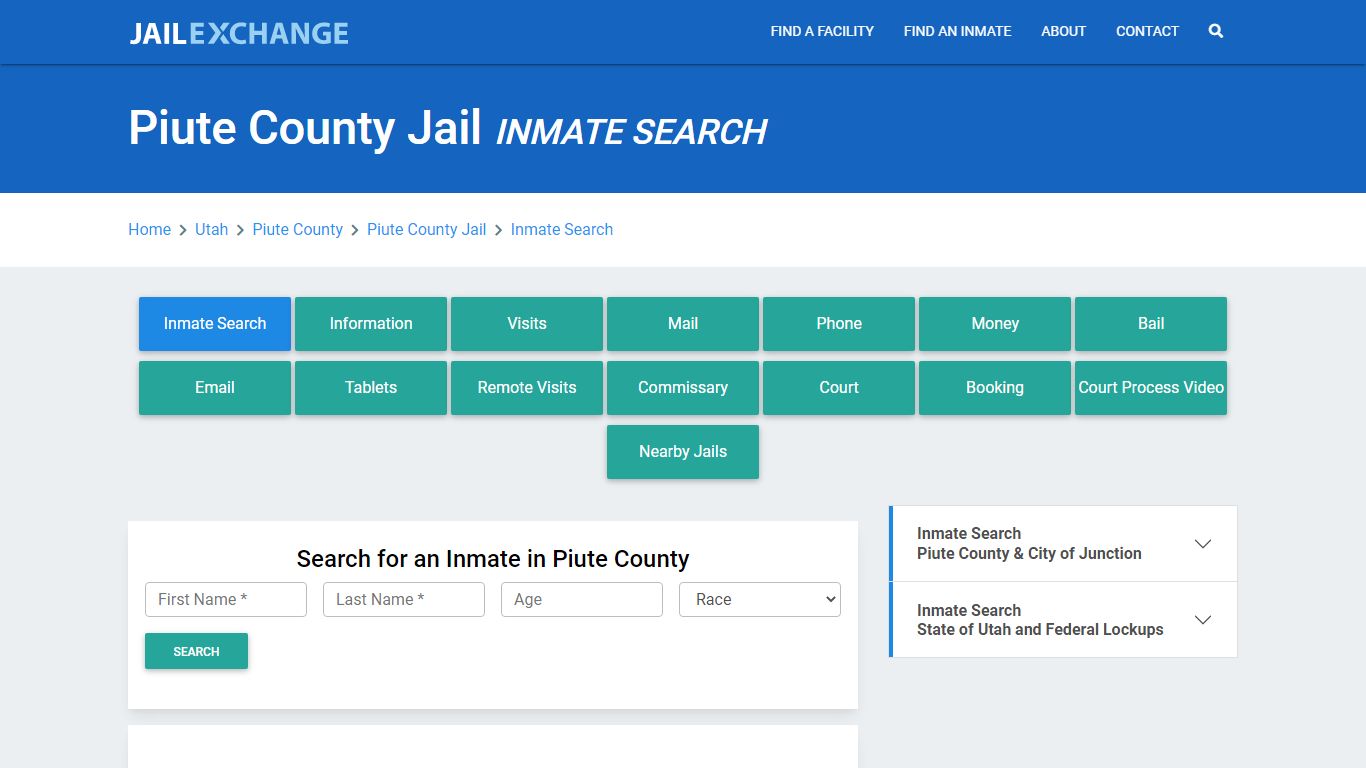 Piute County Jail, UT Inmate Search: Roster & Mugshots