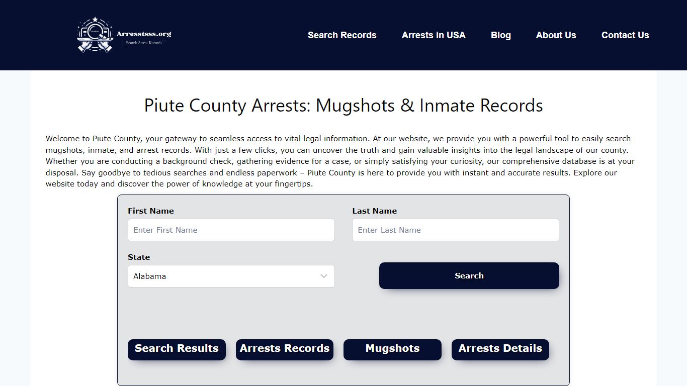 Piute County Arrests: Mugshots & Inmate Records - Arrests.org